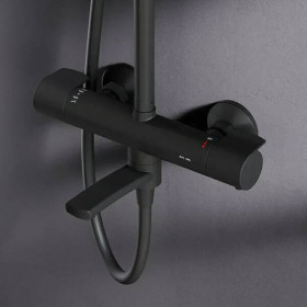 Душова система AM PM X-Joy F0785A522 з термостатом чорний матовий