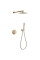 Душова система прихованого монтажу Devit Flow D117124011111BG з термостатом, brushed gold