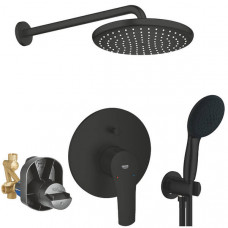 Душова система прихованого монтажу Grohe UA26415SC8 на 2 споживачі, чорний матовий