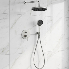 Душова система прихованого монтажу Devit Flow D117125001111BN brushed nickel