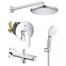 Душова система прихованого монтажу Grohe Eurosmart UA26415SC11 3 споживачі, хром