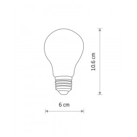 Світлодіодна лампочка Nowodvorski 10587 Bulb E27 1x7W 3000K 800Lm IP20