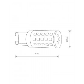 Світлодіодна лампочка Nowodvorski 7503 Bulb G9 1x4W 3000K 380Lm Біла