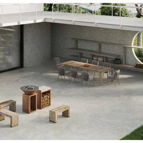Керамограніт Provenza Salt Stone Eltx Modula Black Iron Rett 60x120 см