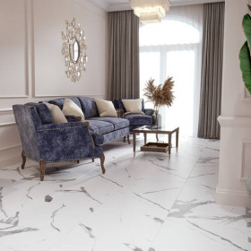 Керамограніт Golden Tile Calacatta Vera 6N0580 білий 60x60 см