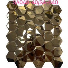 Мозаїка Mozaico De Lux V Mos SA048 40 Glossy Gold Effect 29,8x30,5 см
