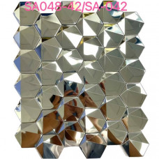 Мозаїка Mozaico De Lux V Mos SA048 42 Glossy Silver Effect 29,8x30,5 см