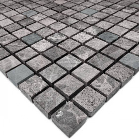 Мозаїка Mozaico De Lux Cl Mos CCLAYRK23004 Grafit Mini Mosaic 30,5x30,5 см