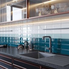 Плитка Golden Tile Metrotiles 463051 блакитний 10x20 см