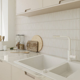 Плитка WOW Sweetbars White Matt 12,5x25 см