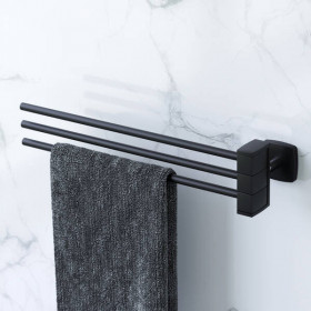 Тримач для рушників AM PM Gem A9032722 потрійний динамічний, чорний мат