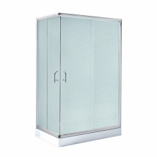 Душова кабіна Lidz Wawel SC100x80.SAT.LOW.FR, скло Frost 5 мм + Lidz Душовий піддон KAPIELKA ST100x80х14