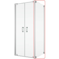 Бічна стінка SanSwiss Cadura CAT2SM25007 профіль алюм.хром 118x20 см