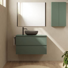 Тумба Royo Vora 131769 підвісна зі стільницею 131452 mineral green (зелений) 80 см