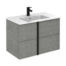 Тумба Royo Onix C0075458 з раковиною Slim, cірий цемент 80 см