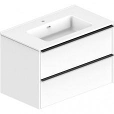 Тумба Devit Comfort 332080W з раковиною, біла 80 см
