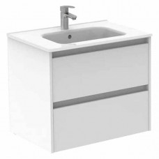 Тумба з раковиною Royo Sansa C0072482 (125067+126223) підвісна білий глянець 70 см