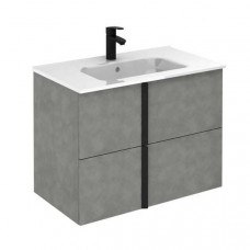 Тумба Royo Onix C0074436 з раковиною Slim, cірий цемент 60 см