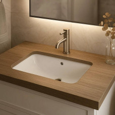 Раковина Devit Quadra 1610133 під стільницю, біла 55x38 см