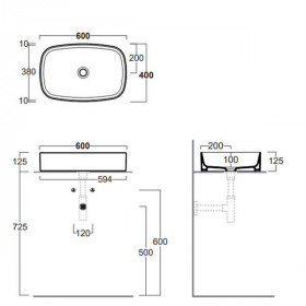 Раковина Simas Folio FO04 біла 60 см