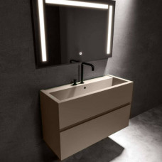 Раковина Kerasan Kanaal 5743 81 Matt Hazel (горіх матовий) 100 см