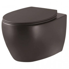 Унітаз підвісний Devit Acqua 3020155B безобідковий з сидінням slim, soft-close, quickfix