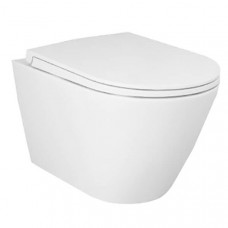 Унітаз підвісний RAK Ceramics Feeling RST23500A + RSTSC3901500 безобідковий з кришкою SLIM Soft Close
