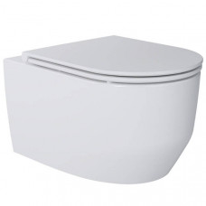 Унітаз підвісний Devit Art 3.0 3030140 безобідковий з кришкою soft-close, Vortex Flush, білий глянець