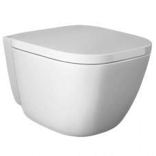 Унітаз підвісний RAK Ceramics One EL13AWHA + ONSC0004 безобідковий з кришкою Soft Close