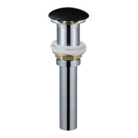 Донний клапан Devit Flow DFL0300000W з керамічною кришкою, латунь, чорний матовий