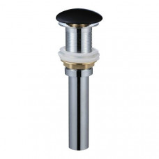 Донний клапан Devit Flow DFL0300000W з керамічною кришкою, латунь, чорний матовий