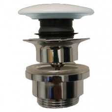 Донний клапан SDR Ceramiche WPIL керамічний Click/Clack білий