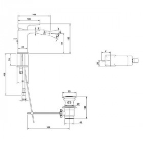 Змішувач для біде Villeroy Boch Subway 3.0 TVB11200100061 хром